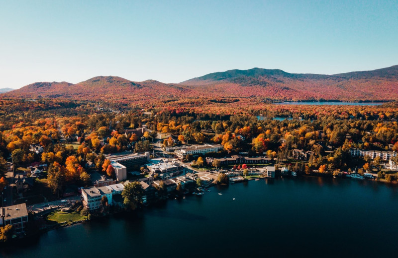 Aerial view of High Peaks Resort.