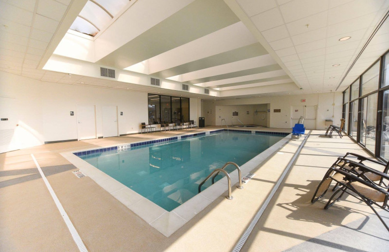 Indoor pool at McCamly Plaza Hotel.