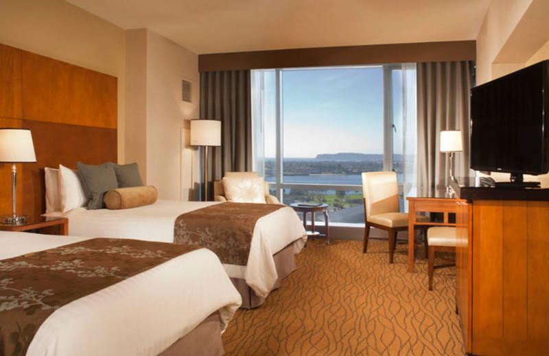 Double double premium room at Omni San Diego Hotel.