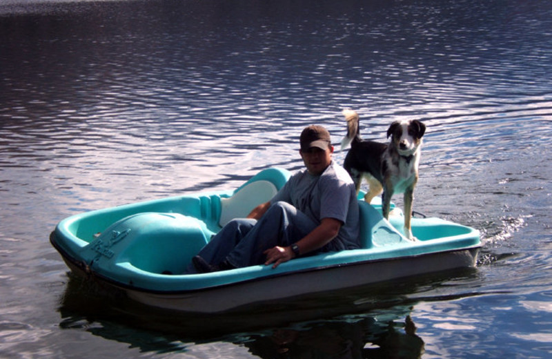 Paddle boat at North Shore Lodge & Resort.