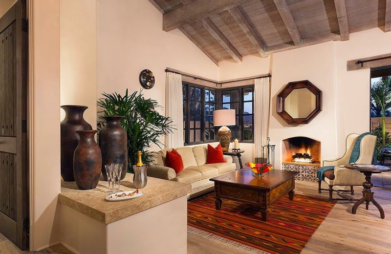Guest room at Rancho Valencia Resort.