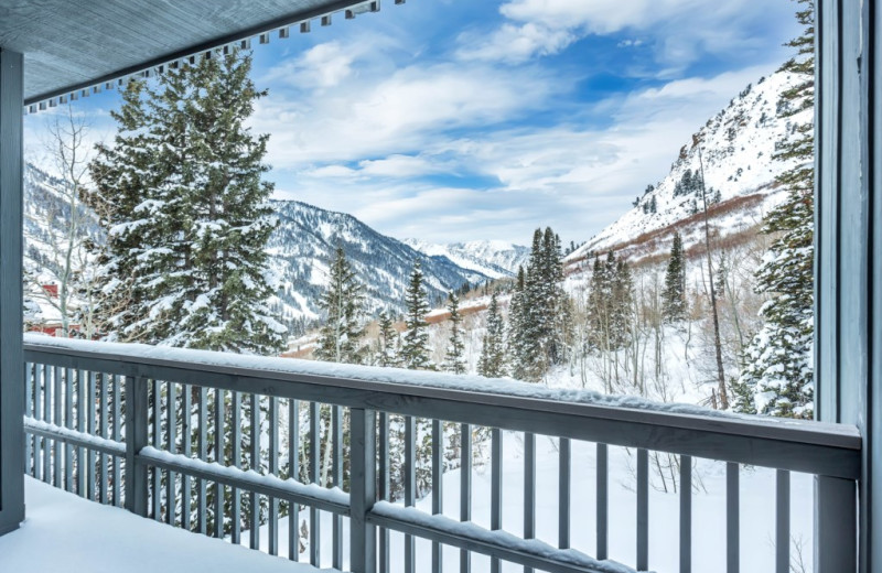 Rental balcony at Canyon Services Vacation Rentals.