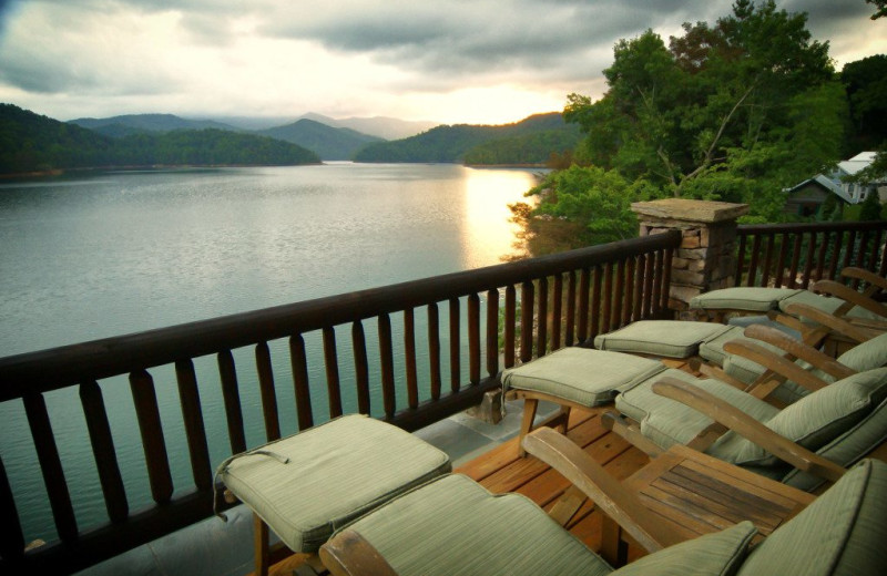 Lake view at Forge Lake Lodge.