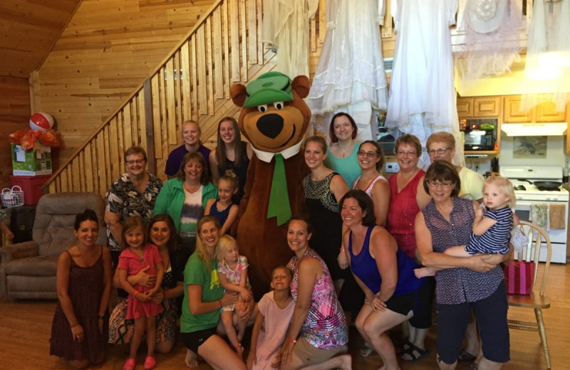 Family at Yogi Bear's Jellystone Park Warrens.