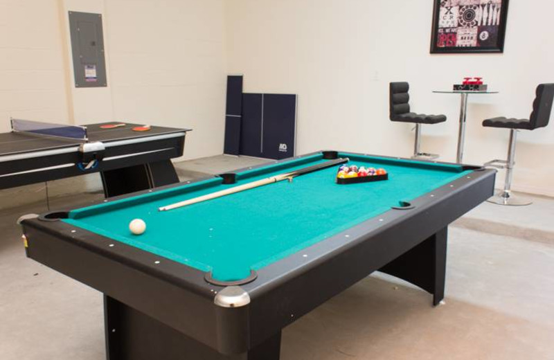 Game Room at Advantage Vacation Homes