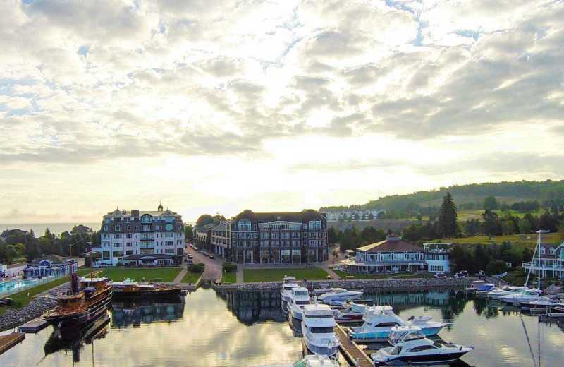 Exterior view of Bay Harbor Resort and Marina.