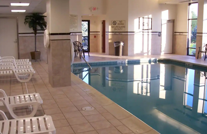 Indoor pool at Hampton Inn Easton.