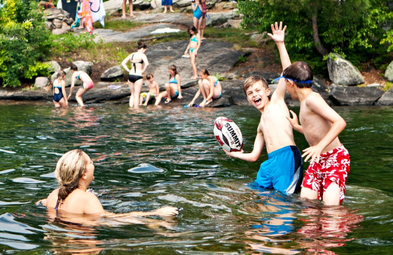 Swimming at Rockywold-Deephaven Camps.