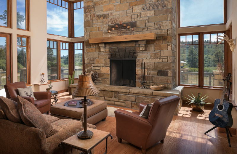 Rental living room at Durango Colorado Vacations.