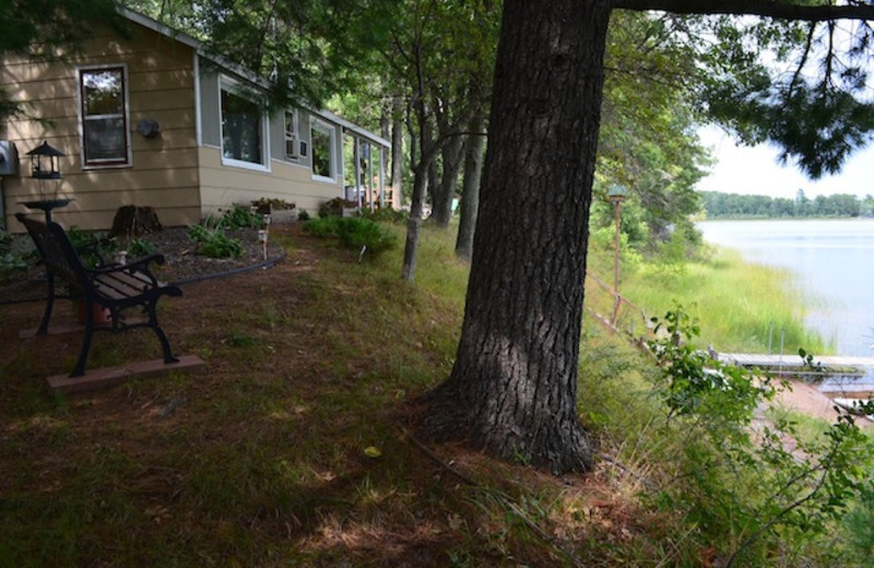 Cabin exterior at Mallard Lake Rentals.