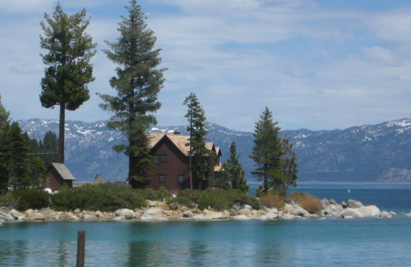 Exterior view of Meeks Bay Resort.