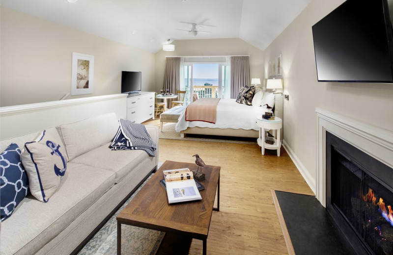 Guest room at The Sanderling Resort 