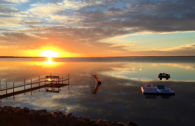 Lake view at Barky's Resort.