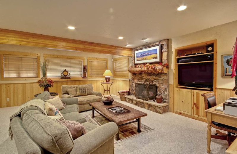 Rental living room at Alpine Ski Properties.