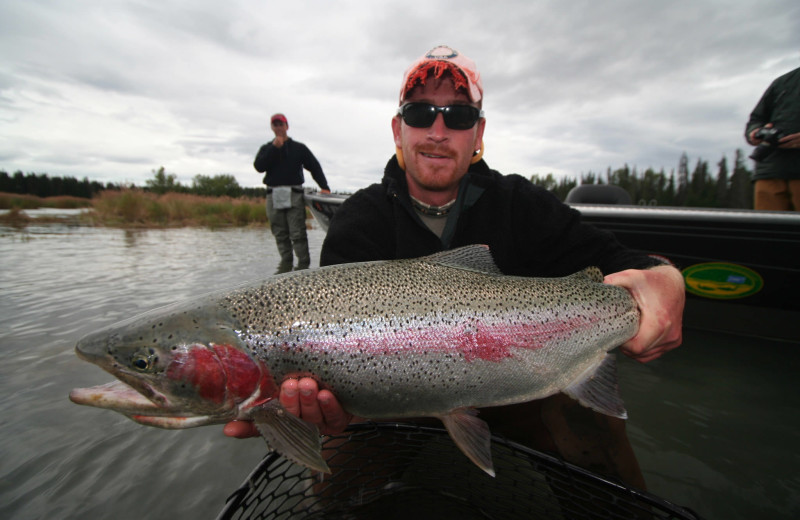 Fishing at Alaska Heavenly Lodge.