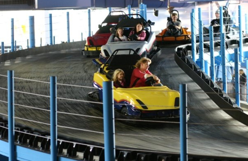 Go-Karts at Kalahari Waterpark Resort Convention Center.