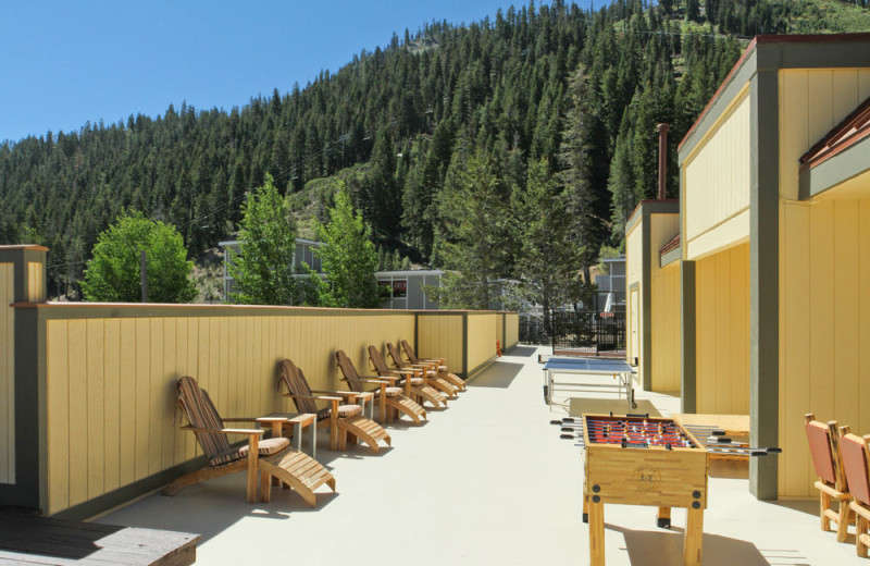 Sundeck at the Red Wolf Lodge at Squaw Valley