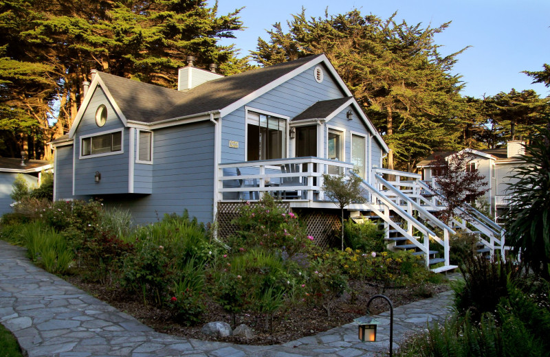 Cottage exterior at Agate Cove Inn.