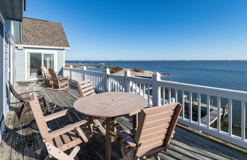 Rental balcony at Pirate's Cove Realty.