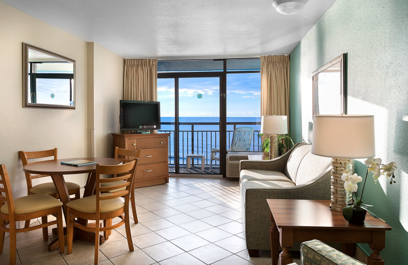 Guest living room at Landmark Resort.