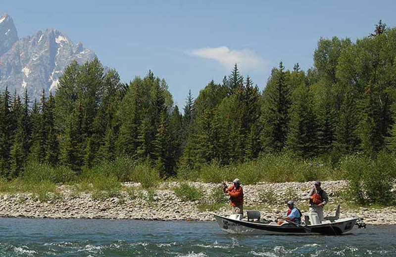 Fishing at Triangle X Ranch.