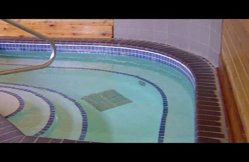 Indoor hot tub at The Mountain Inn at Lutsen.