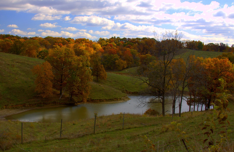 Scenic views from hayride at Harpole's Heartland Lodge.