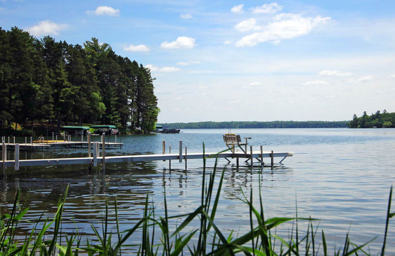 Lake view at Woman Lake Lodge.