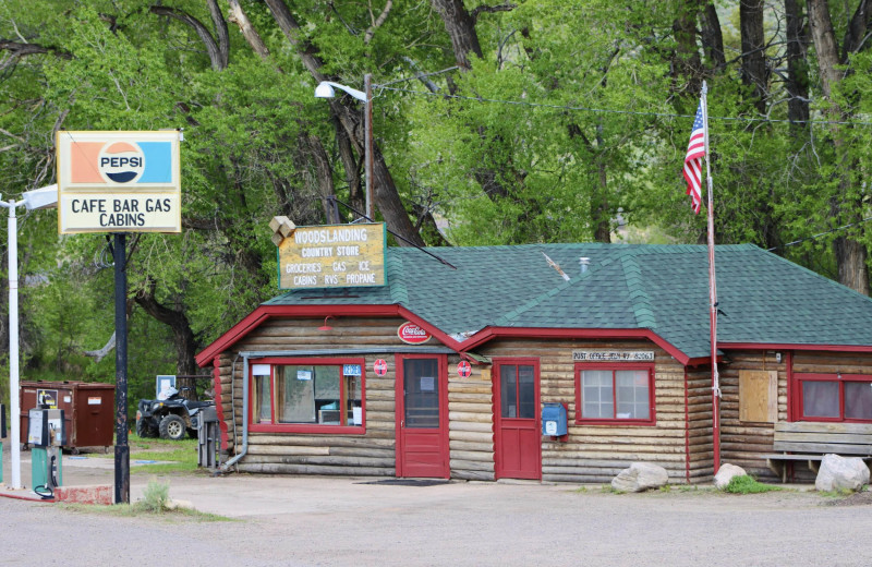 Dining at RV campground at Woods Landing.