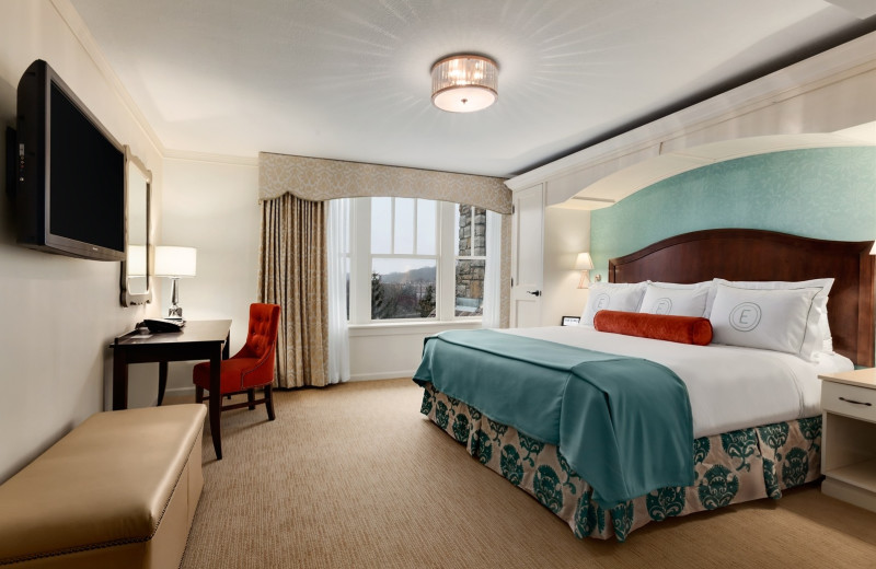 Guest room at Elms Resort and Spa.