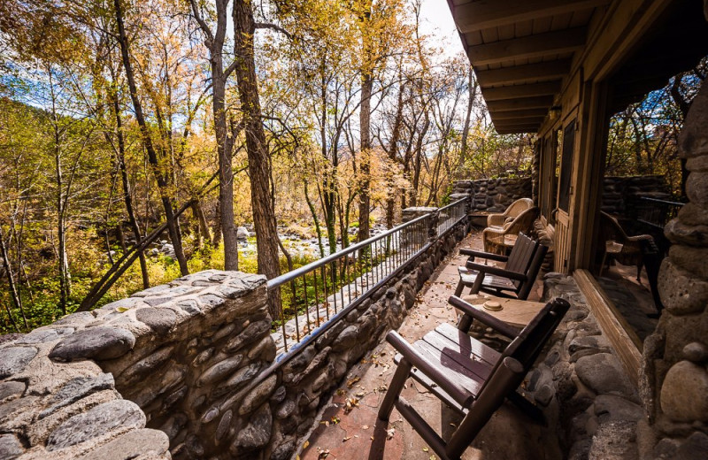 The private seating area of our Casa de Piedra 
Cabin.