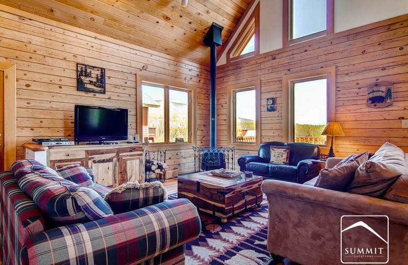 Rental living room at Summit Vacations.