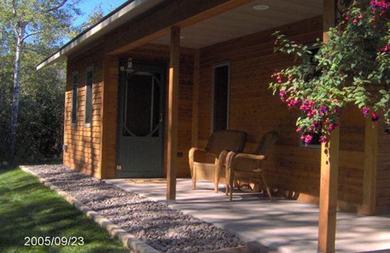 Cottage exterior at Woodside Cottages of Bayfield.