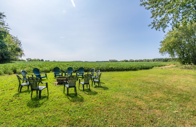 Fire pit at Kent Manor Inn.