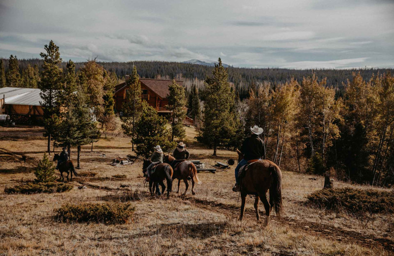 Horseback riding at Big Creek Lodge.