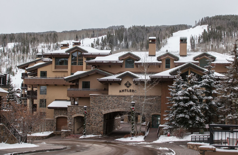 Winter exterior at Antlers at Vail.