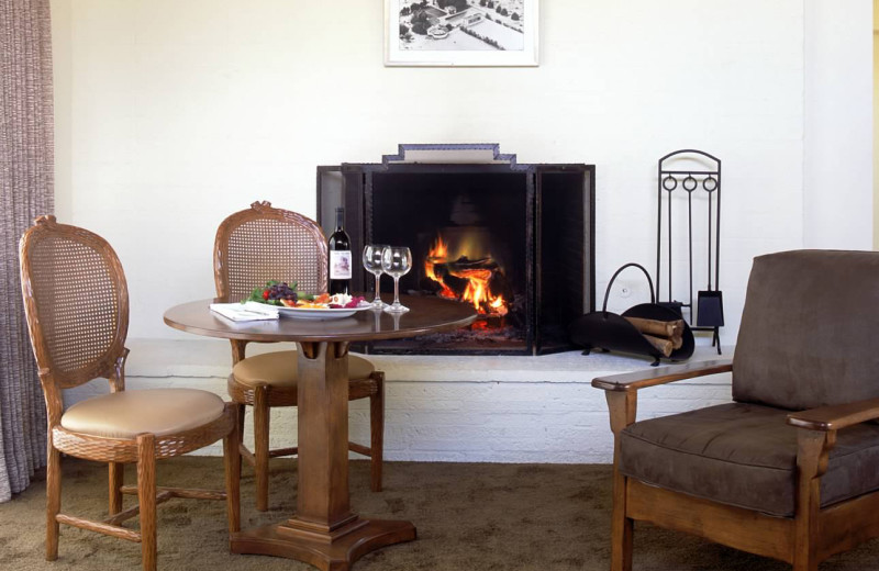 Fireplace at Smoke Tree Ranch.