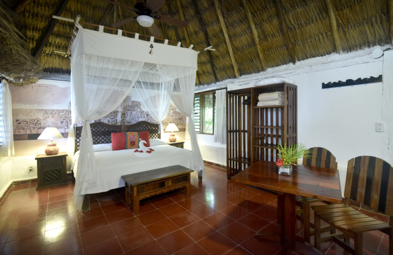 Guest room at Spa at Rancho Encantado.