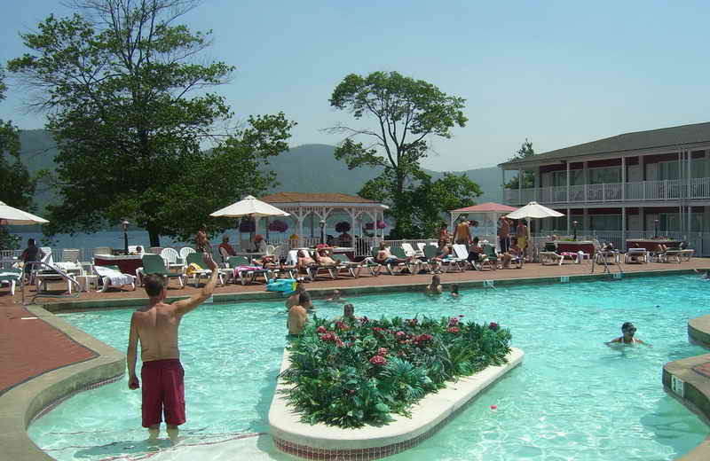 Outdoor pool at The Georgian Lakeside Resort.
