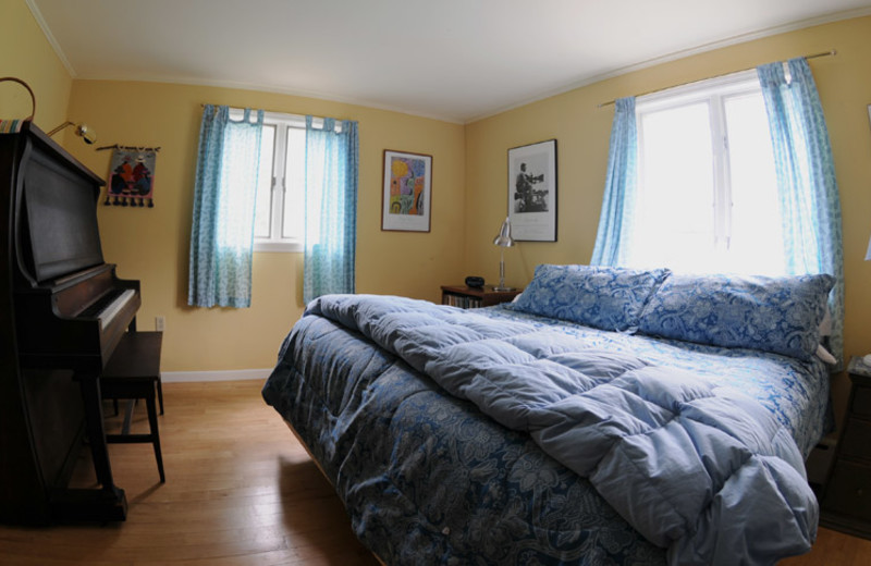 Guest room at Keene Valley Lodge.