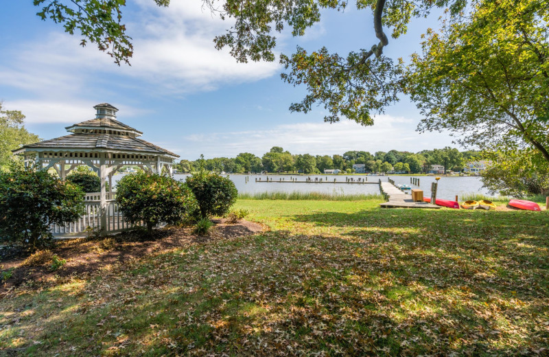 Lake view at Kent Manor Inn.