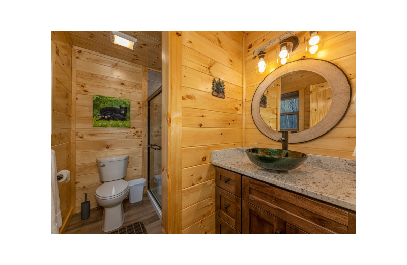 Bathroom at American Patriot Getaways - Poolin' Around.