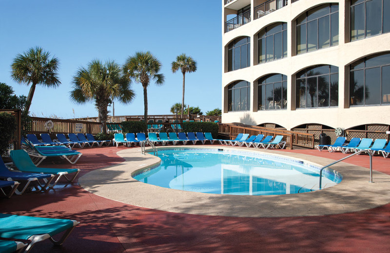 Outdoor pool at Beach Cove Resort.