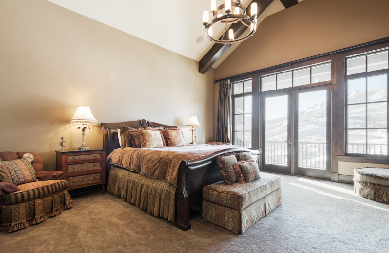 Rental bedroom at Natural Retreats Park City.