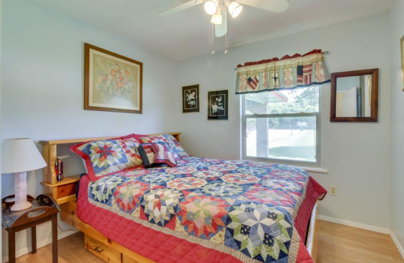 Bedroom at Paradise Landing Texas.