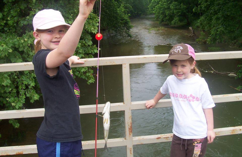 Fishing at Dawn Hill Community.