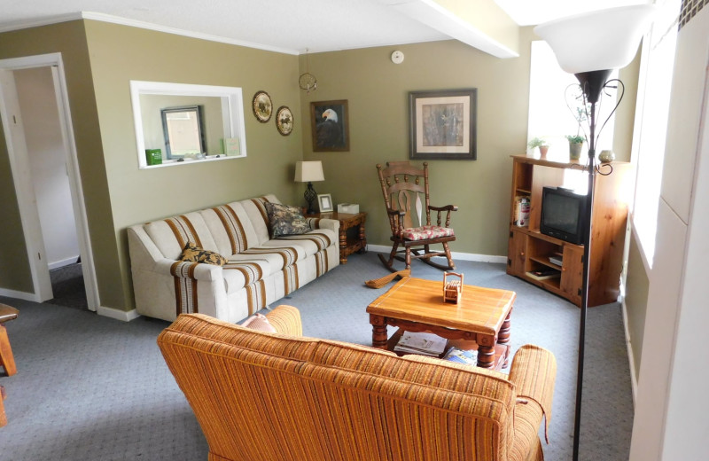 Cabin interior at Birch Lake Bar 