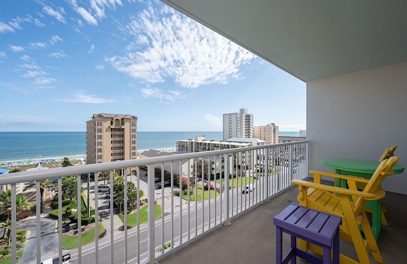 Rental balcony at Sunset Properties.