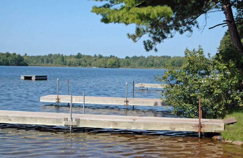 Lake view at Pine Point Lodge.