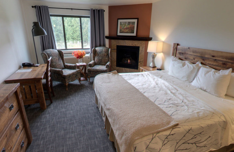 Guest room at Open Hearth Lodge.